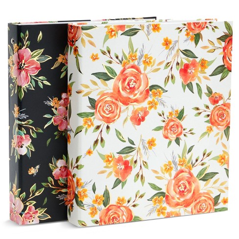 Paper Junkie 2 Pack Colorful Floral 3 Ring Binder With 1.5 Inch ...