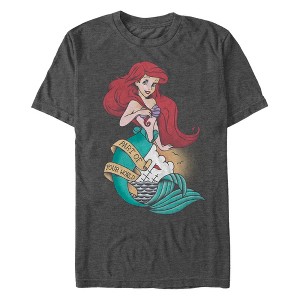 Men's The Little Mermaid Ariel Tattoo T-Shirt - 1 of 4