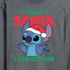 Men's - Lilo and Stitch - Dear Santa I Can Explain Long Sleeve Graphic T-Shirt - 2 of 4