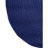 72" x 72" Alpine Collection Navy Solid Reversible Indoor Area Utility Round Rug - Better Trends - 2 of 4