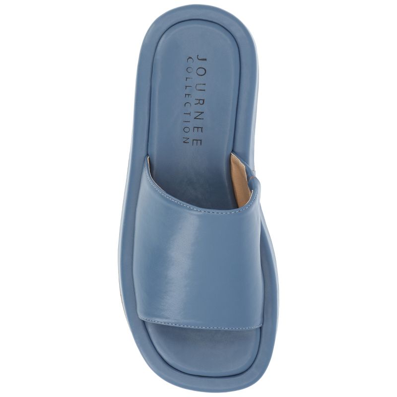 Journee Collection Womens Denrie Tru Comfort Foam Slide Flatform Sandals, 4 of 10