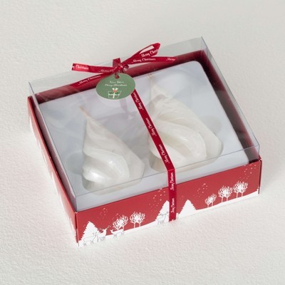 4" Vance Kitira Christmas Tree Candle Set of 2