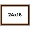 PosterPalooza | Weathered Gold Picture Frame - UV Acrylic, Backing Board, Hanging Hardware Included - 2 of 4