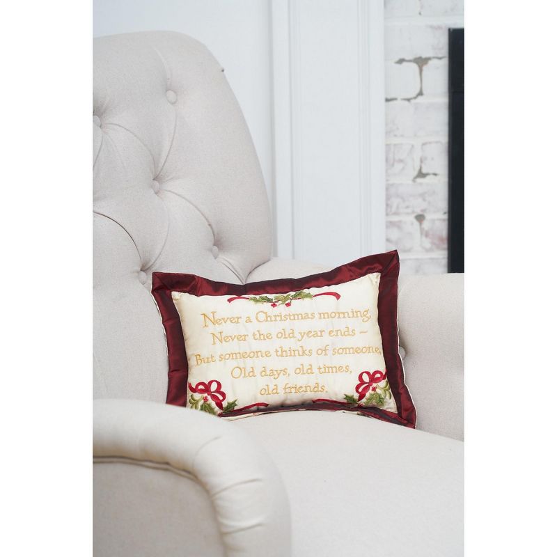 C&F Home Christmas Morning Embroidered Petite 8" x 12" Throw Pillow, 2 of 6