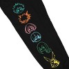 My Hero Academia Colorful Character Heads Men's Black Jogger Pants - 3 of 4