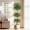 cicial Plants Indoor in Sturdy White Pot,Indoor Faux Tree for Home Office Decor - 3 of 4