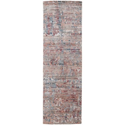 Conroe Modern Abstract Red/Blue Area Rug