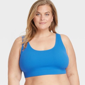 Women's Seamless Bralette - Auden™ Blue - 1 of 3