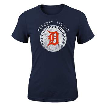 MLB Detroit Tigers Girls' Crew Neck T-Shirt