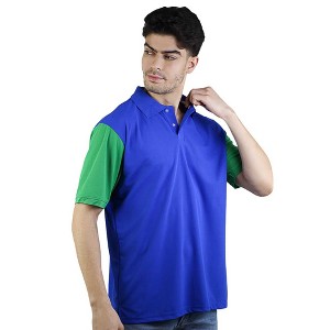Artyska Men's Contrast Short Sleeve Color Block Regular Fit Polo Shirt - 1 of 4