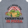 Women's - Teenage Mutant Ninja Turtles - All I Want For Christmas Graphic Racerback Tank - 2 of 4