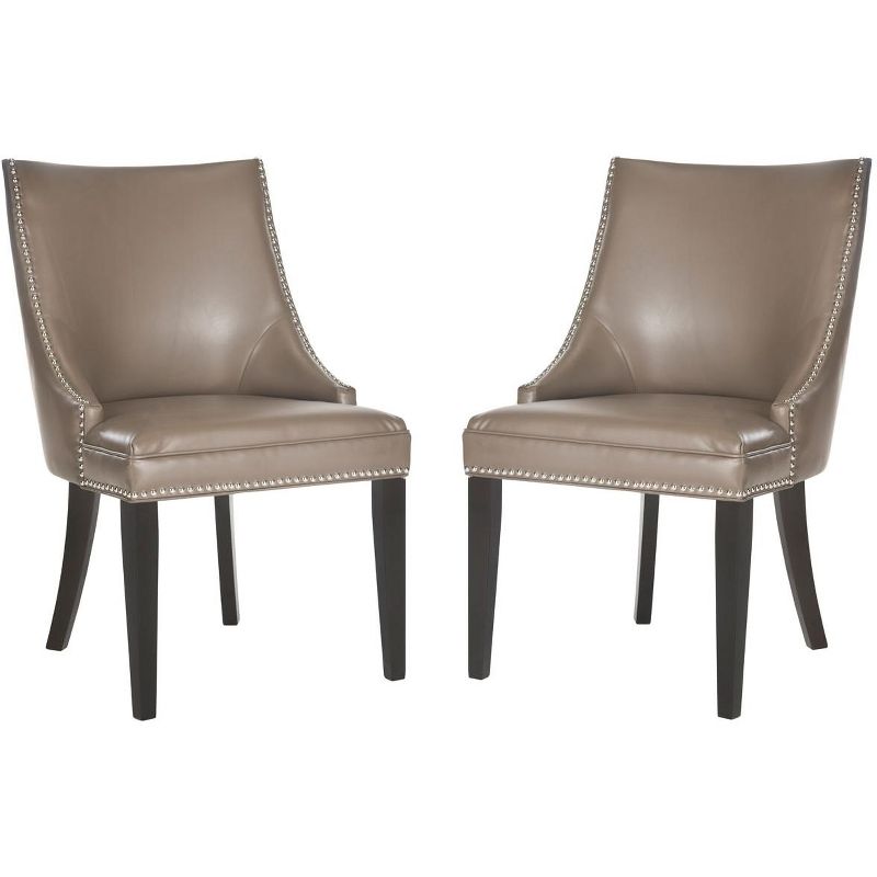 Afton 20"H Side Chair with Nail Heads (Set of 2)  - Safavieh, 3 of 6