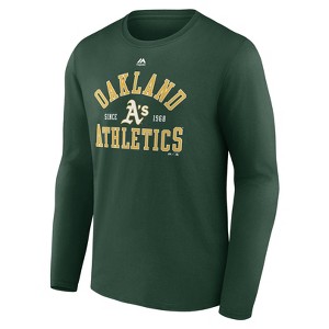 MLB Oakland Athletics Men's Long Sleeve Core T-Shirt - 1 of 3