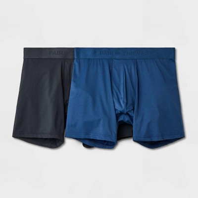 Pair Of Thieves Men's Hustle Boxer Briefs 2pk - Black/blue S : Target