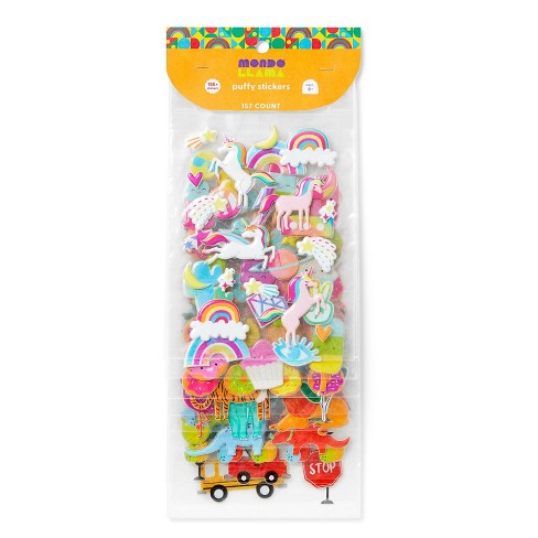 Cute Bunny 3D Puffy Sticker Sheet, Foam Sticker, Kids Craft Gift