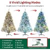 6.5 ft Snow-Flocked Pre-Lit Christmas Tree, 470 Dual-Color Lights , 8 Modes, 720 Tips, Full Artificial Xmas Tree for Home & Parties, White - 4 of 4