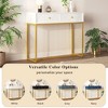 NicBex Modern Sleek Console Table for Entryway,Sofa Table with Stripe Design Drawers & Gold Metal Legs,Behind the Couch Table for Living Room - 4 of 4