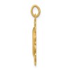 Black Bow Jewelry 14k Yellow Gold, Oval Filigree Miraculous Medal Charm, 15 x 22mm - 2 of 4