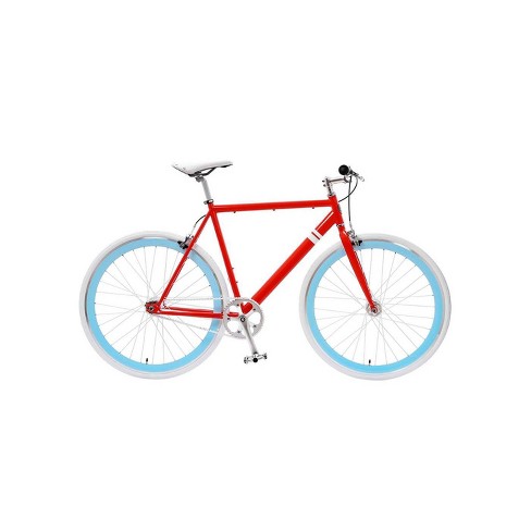 Red store fixie bike