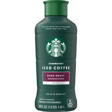Starbucks Unsweetened Dark Roast Iced Coffee - 48 fl oz