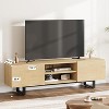 TV Stand for 80 Inch, Modern Entertainment Center with 2 Drawers, Wooden Media Cabinet with Storage - 3 of 4