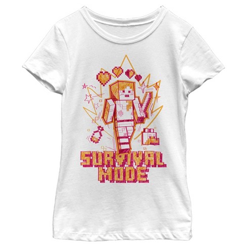 Tee shirt minecraft fille hot sale