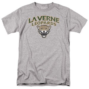 University of La Verne Official Distressed Primary Logo Adult T Shirt, Athletic Heather - 1 of 4