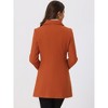 INSPIRE CHIC Women's Christmas Peter Pan Collar Double Breasted Long Trench Winter Pea Coat - 4 of 4