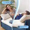 Merax Oversized Chenille Single Sofa Chair with Deep Seat and Throw Pillows - 4 of 4