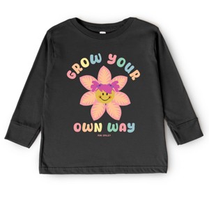 The Juniper Shop Mini Smiley Grow Your Own Way Toddler Long Sleeve Tee - 1 of 4