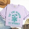 Simply Sage Market Women's Season To Sparkle Short Sleeve Garment Dyed Tee - 3 of 4