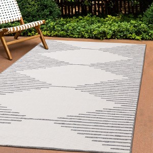 Rug Branch Mid-Century Geometric, Stripes Grey Indoor Area Rug - 1 of 4