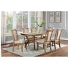 Vynxaria Set of 2 Beige Upholstered Dining Chairs with Tufted Backs and Nail - Head Trim, Ideal for Living Room & Dining Room - 2 of 4