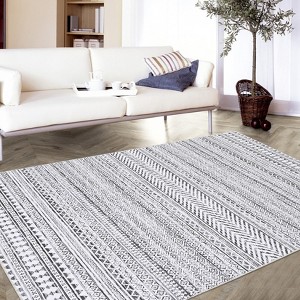 Modern Washable Hallway Runner,Bohemian Rugs ,Non-Slip Non-Shedding Kitchen Entrway Bathroom Floor Mat for Living Room Bedroom - 1 of 4