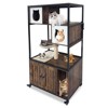 COZONY Wooden Cat Litter Box Enclosure with Condo & Hammock, Hidden Cat Washroom Furniture Storage - 2 of 4