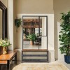 Coat Rack Shoe Bench with Mirror, Hall Tree with Bench and Shoe Storage Shelves, 13.8 x 38.6 x 70.9 in, Bedroom Living Room, Industrial Style - 2 of 4