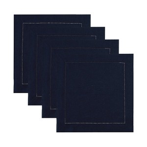 Solino Home Linen Classic Hemstitch Square Placemats - 1 of 4