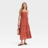 Women's Button-Front Smocked Maxi Sundress - Universal Thread™ - 3 of 3