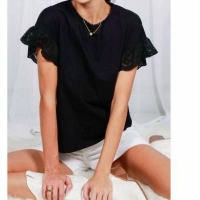 Women's Eyelet Sleeve Top - Vine & Love