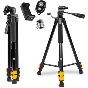 Kodak 62” Travel Tripod For Camera, Tripod for Cell Phone W/Remote - 1 of 4