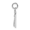 Black Bow Jewelry Sterling Silver, Varsity Collection, Small D/C Pendant, Number 21 - 2 of 4
