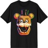 Seven Times Six Five Nights At Freddy's FNAF Shirt Men's Game Over Short Sleeve Graphic Tee Black - 2 of 4