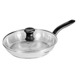 T-Fal Simply Cook 11" Stainless Steel Fry Pan with Lid - 1 of 4