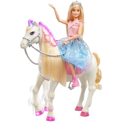 barbie moving horse