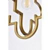 Elegant Lighting Sandara 1 light pendant in brass - 4 of 4
