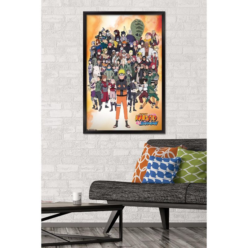 Trends International Naruto Shippuden - Group Framed Wall Poster Prints, 2 of 7
