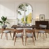 Christopher Knight Home Walton 7 Pieces Rubberwood Upholstered Dining Set - 2 of 4