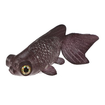 Unique Bargains Aquarium Glowing Simulation Decoration Artificial Golden Fish Ornament with Suction Cup Brown 1 Pcs
