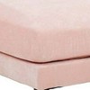 Royal Hampton 32 Inch Modular Ottoman, Box Cushion Seat, Wood Legs, Blush Pink - 4 of 4