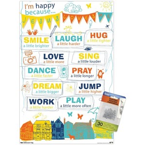 Trends International I'm Happy Unframed Wall Poster Prints - 1 of 4